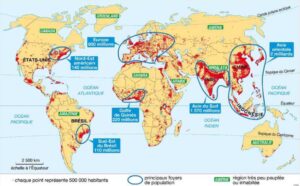 Lire la suite à propos de l’article Géo 20 Carte de la répartition de la population mondiale