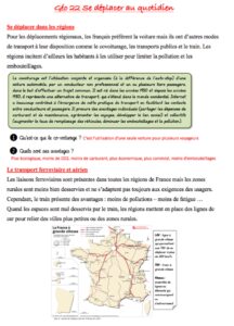 Lire la suite à propos de l’article Géo 22 Leçon CM2 Géographie : Se déplacer au quotidien (1)