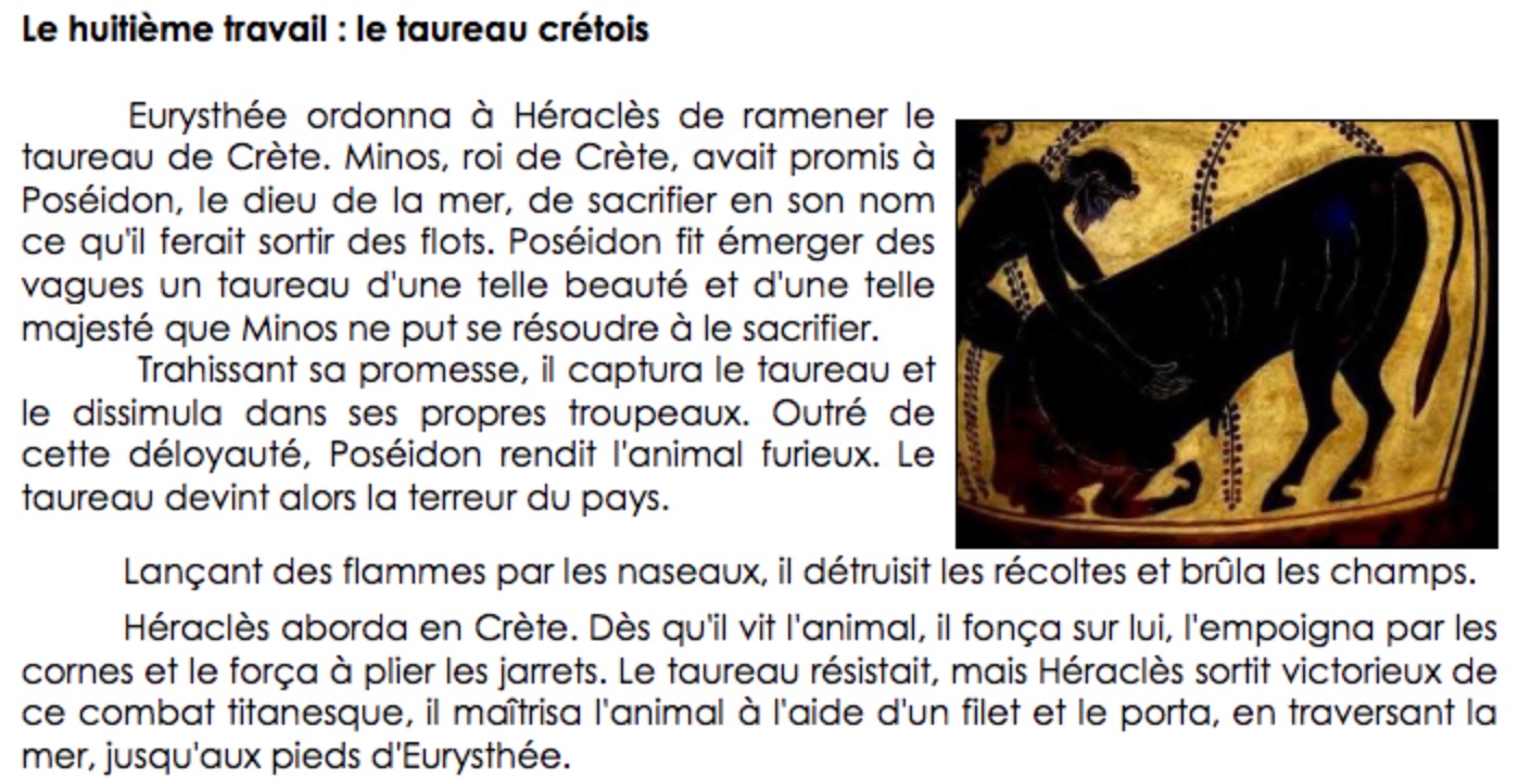 You are currently viewing MYTH 16 Héraclès : Le 8ème travail – Le taureau crétois