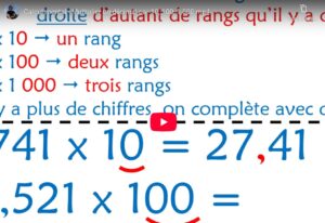 Lire la suite à propos de l’article Calcul mental – Série 32 : Multiplier ou diviser un ND par 10 – 100 – 1 000