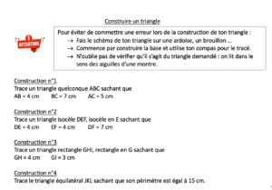 Lire la suite à propos de l’article Géom 9 Les triangles : exercices Série 6 + correction (MBonelli)
