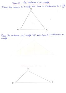 Lire la suite à propos de l’article Géom 11 : Les hauteurs d’un triangle Série 4 + correction (M Bonelli)