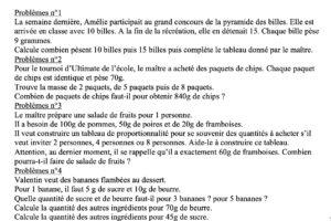 Lire la suite à propos de l’article Les tableaux de proportionnalité (5)