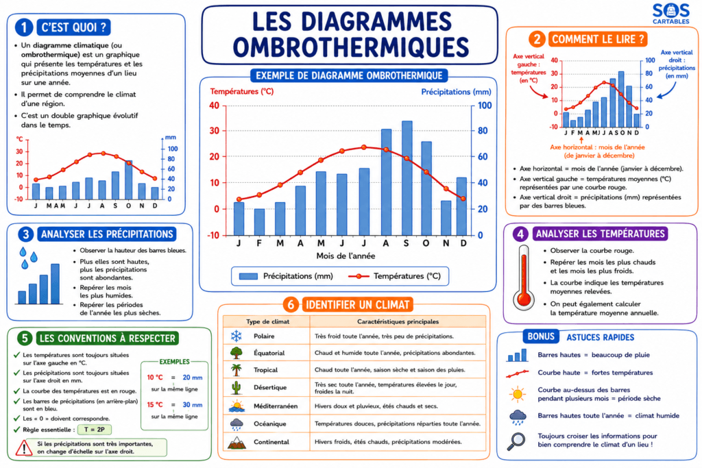 Diagramme ombrothermique CM1 CM2 : lire et construire un graphique climatique 3 Diagramme ombrothermique CM1 CM2