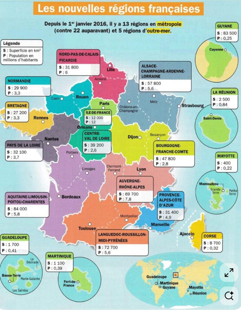 régions françaises,préfecture