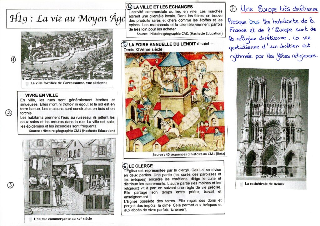 la vie au Moyen Âge