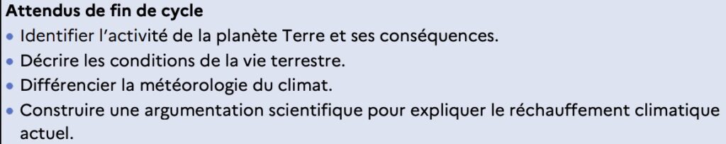 Programme Sciences CM1 CM2