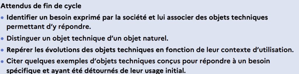 Programme Sciences CM1 CM2