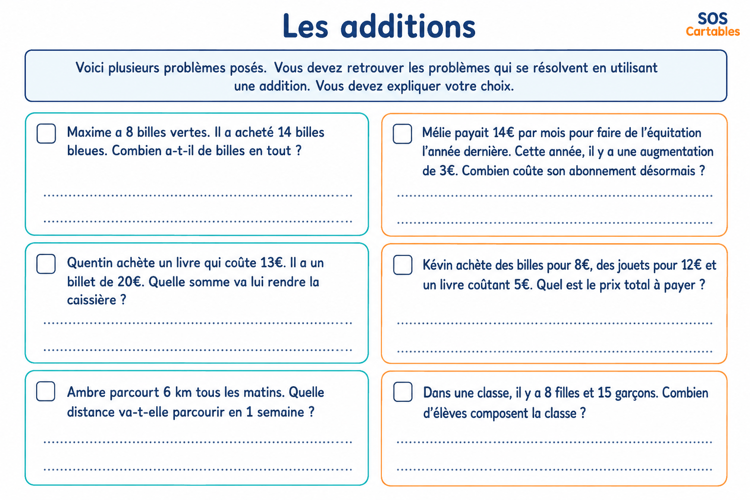 Lire la suite à propos de l’article Comprendre le sens de l&rsquo;addition CM1 CM2