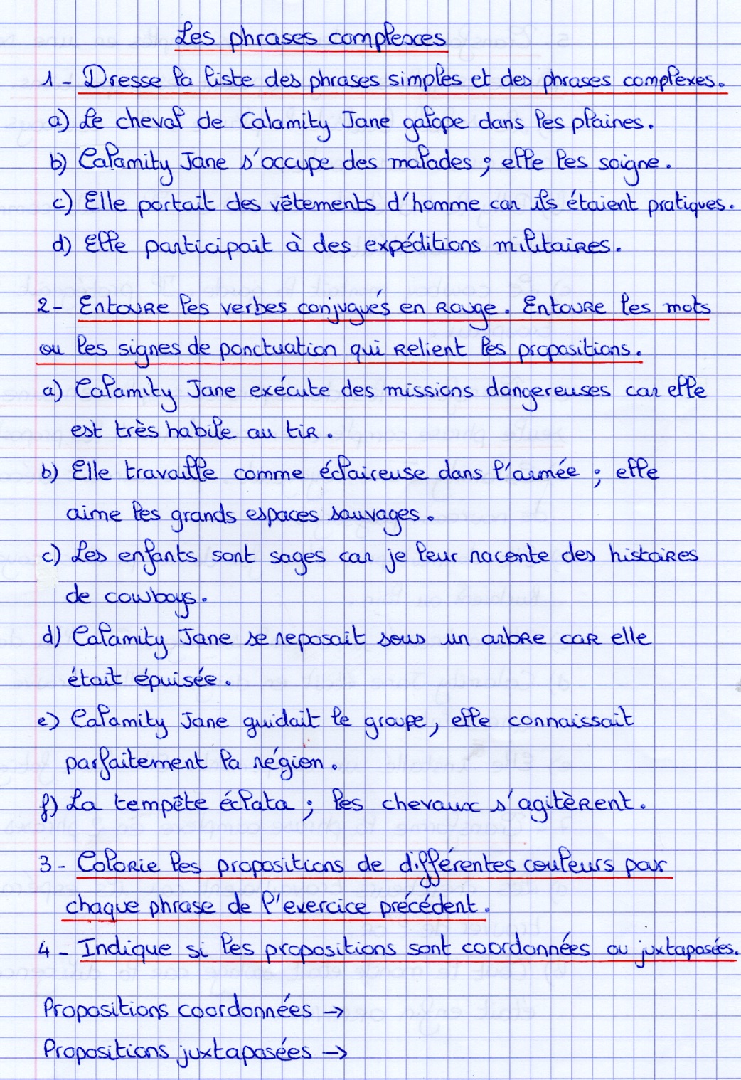 G7 Les phrases complexes : exercices d'application CM1 CM2 2 les phrases complexes CM1 CM2