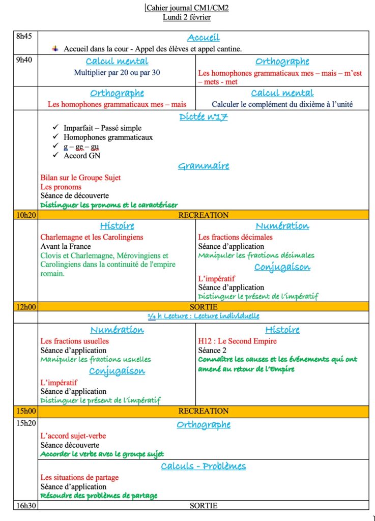 Progression CM1 CM2 Semaine 19 2 Lundi 2 février : progression CM1 CM2 Semaine 19