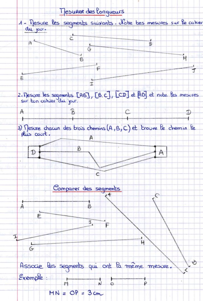 Exercices sur les longueurs