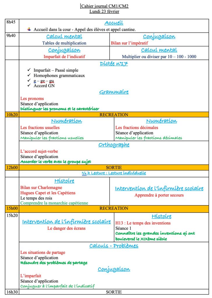 Progression CM1 CM2 Semaine 20 2 Lundi 23 février : progression CM1 CM2 Semaine 20