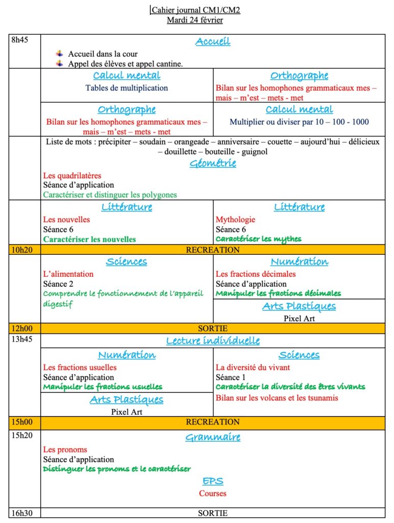 Progression CM1 CM2 Semaine 20 3 Mardi 24 février : progression CM1 CM2 Semaine 20