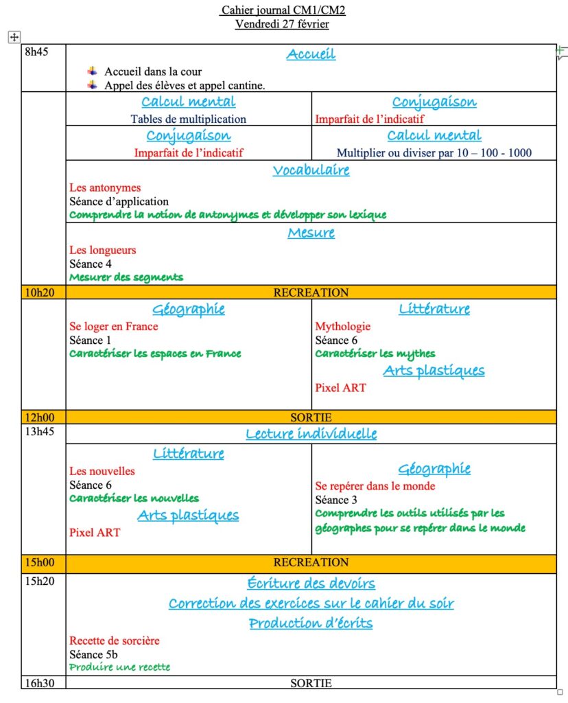 Progression CM1 CM2 Semaine 20 5 Vendredi 6 février : progression CM1 CM2 Semaine 20