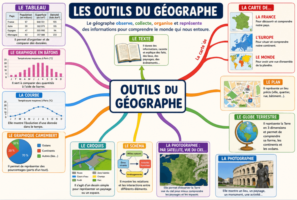 Les outils du géographe CM1 CM2