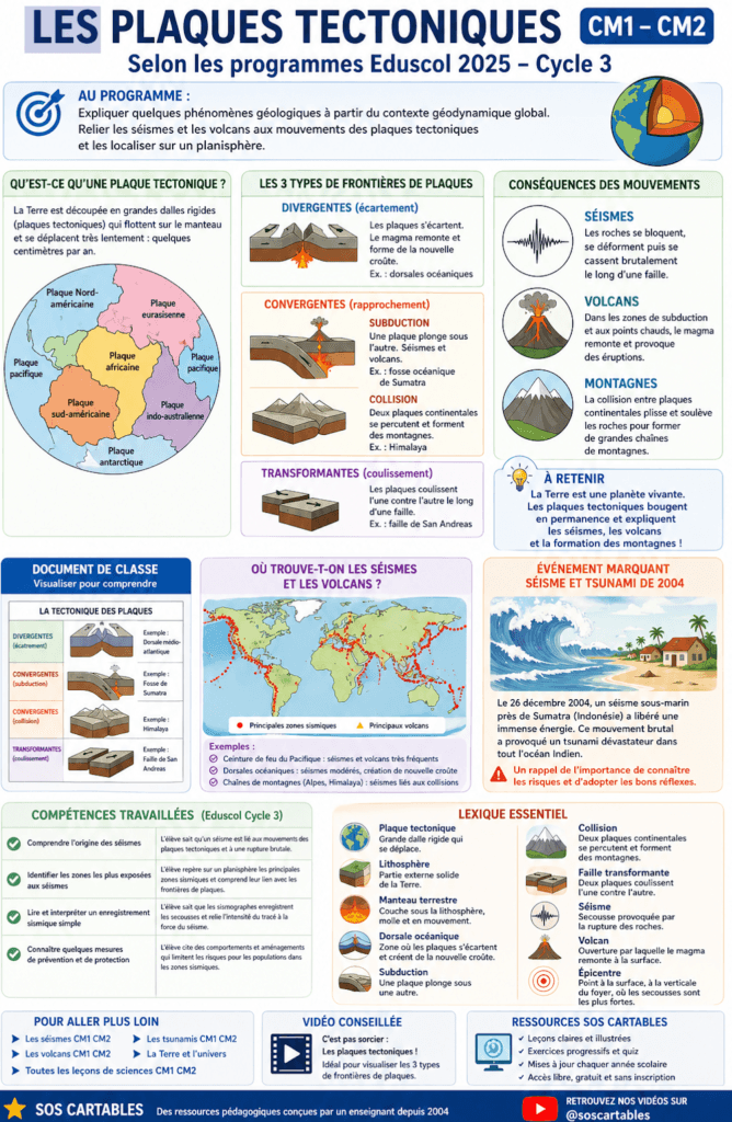 les plaques tectoniques