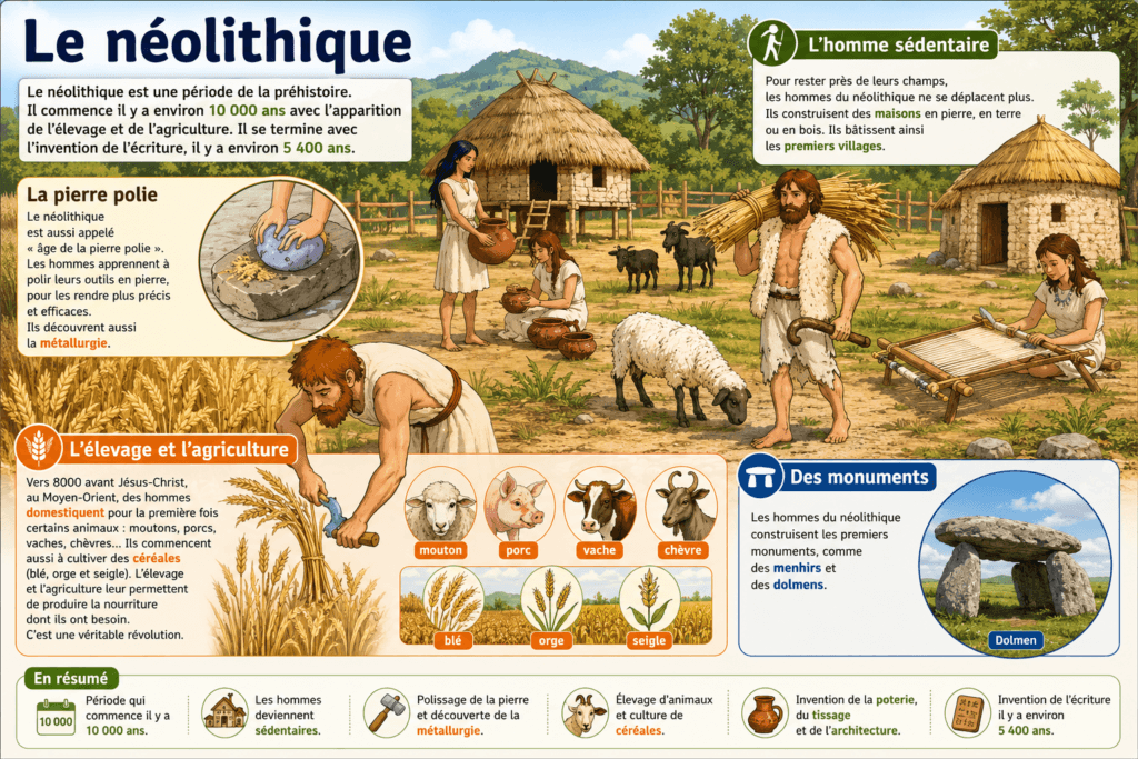 Le Néolithique : leçon complète sur la révolution agricole 5 Caractéristiques du Néolithique, documents