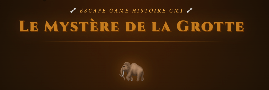 escape game paléolithique CM1