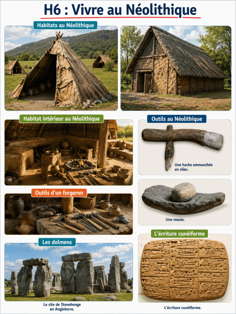 Le Néolithique : leçon complète sur la révolution agricole 4 Vivre au Néolithique : documents pour préparer la leçon d'Histoire en cm1