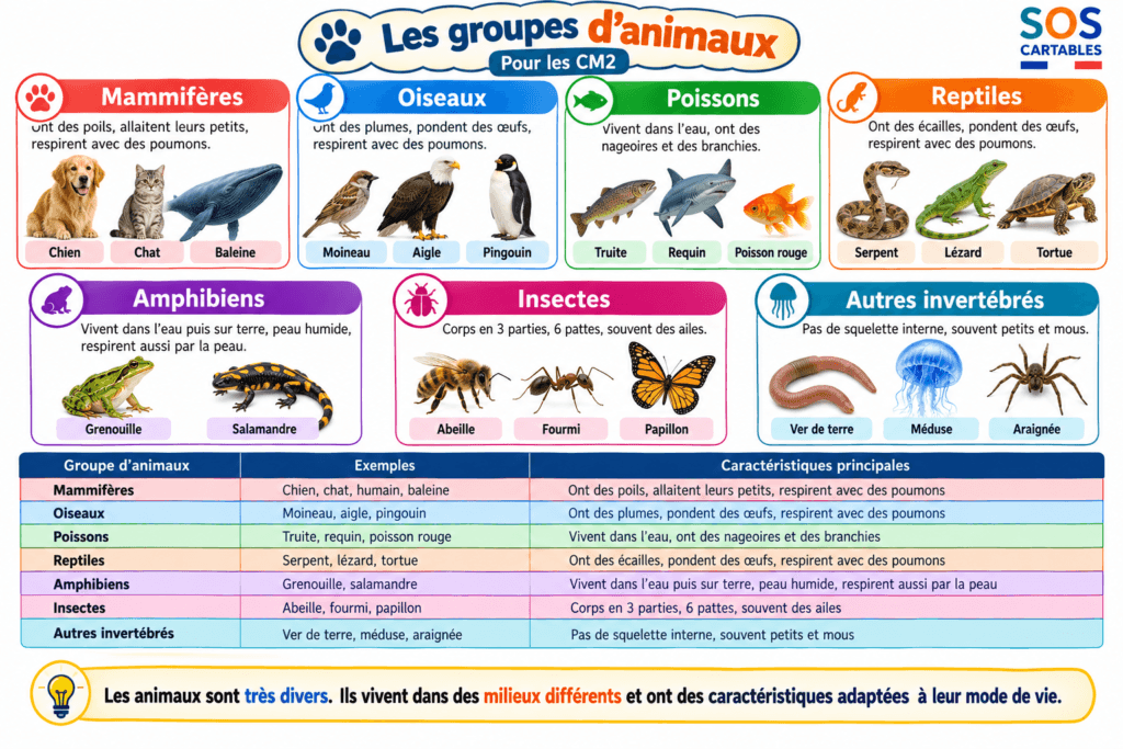 Vivant ou non vivant CM1 CM2 : leçon complète et gratuite 6 vivant ou non vivant,classification,groupes,êtres vivants