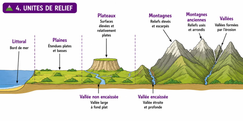relief de la Terre,plateau