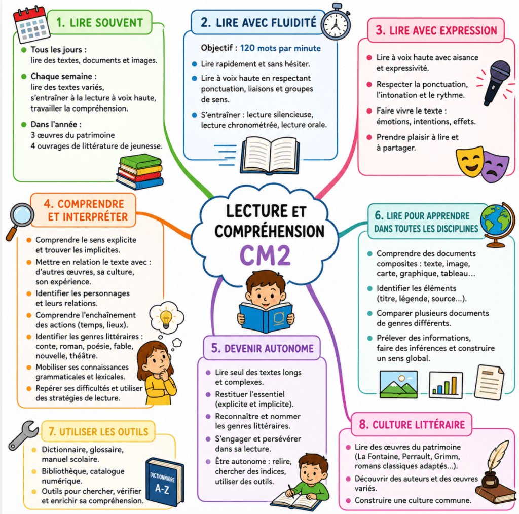 programme lecture compréhension cm2