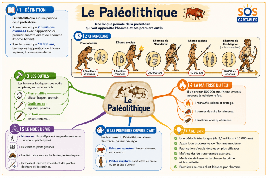 Le Paléolithique : Sur la trace des premiers hommes 4 Documents sur le Paléolithique