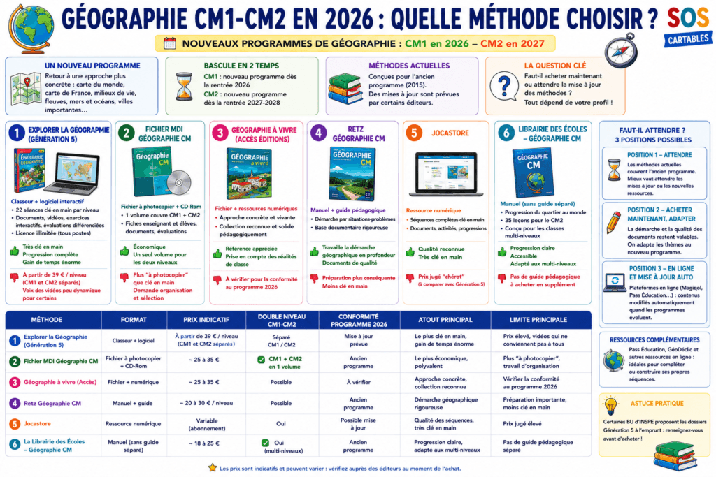 méthode de géographie CM1 CM2