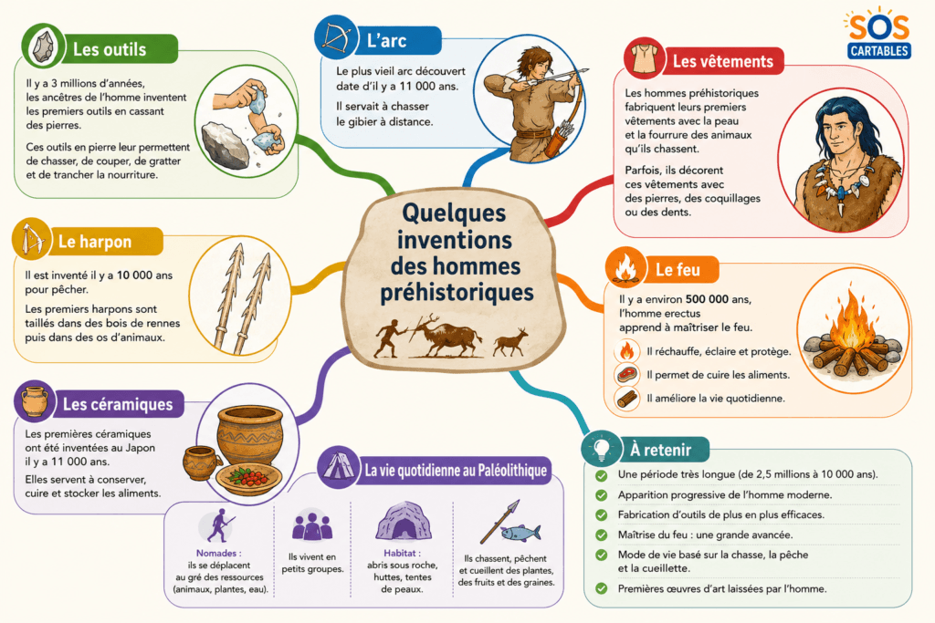 Le Paléolithique : Sur la trace des premiers hommes 5 Le Paléolithique : les inventions