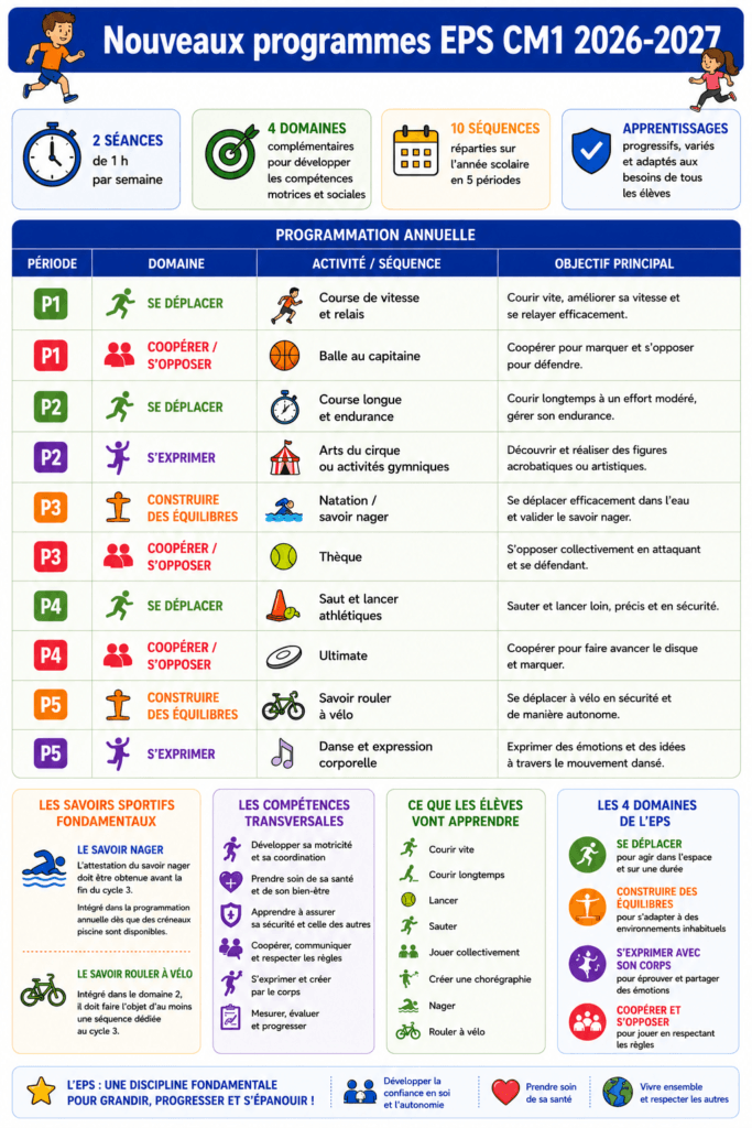 programmation EPS CM1 2026