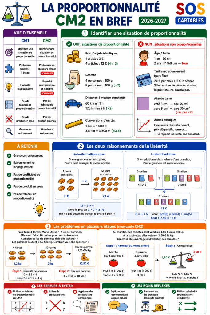 Nouveaux programmes Maths CM2 : Proportionnalité