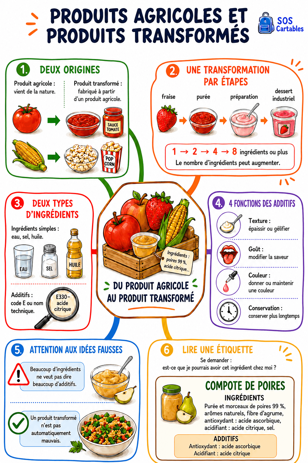 You are currently viewing Produits agricoles ou transformés ? Comprendre ce que nous mangeons (CM1)