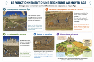 Lire la suite à propos de l’article Le fonctionnement d&rsquo;une seigneurie CM1 : la leçon complète