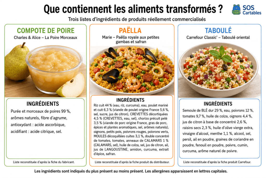 produits agricoles ou transformés,additifs,produits bruts