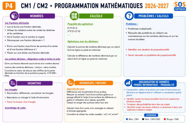 leçons et exercices CM1-CM2,SOS Cartables,Sciences