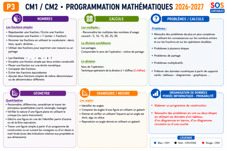 leçons et exercices CM1-CM2,SOS Cartables,Sciences