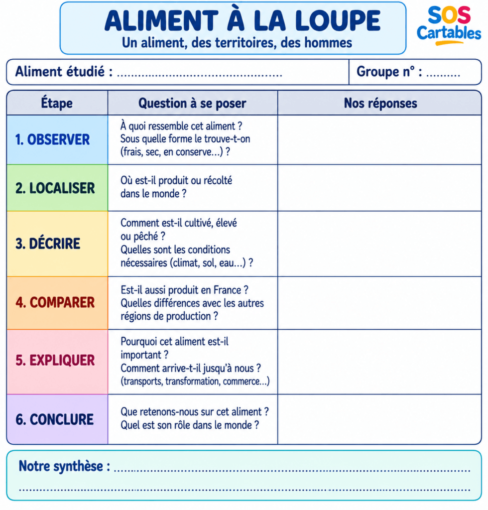 La provenance des aliments - Se nourrir dans le monde CM1 6 provenance des aliments,menu de la cantine,le rôle du climat,production française,aliments