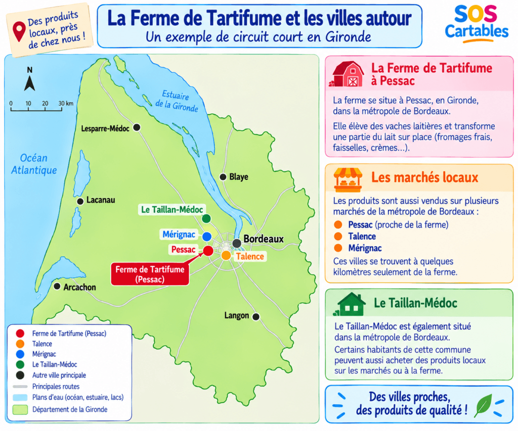 Carte du circuit court 