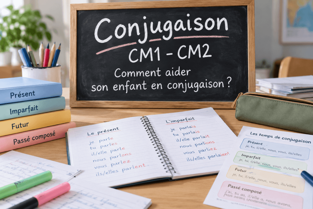 Comment aider son enfant en conjugaison CM1-CM2 ?