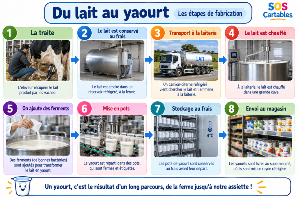 Comment fabrique-t-on un yaourt ? CM1- SOS Cartables