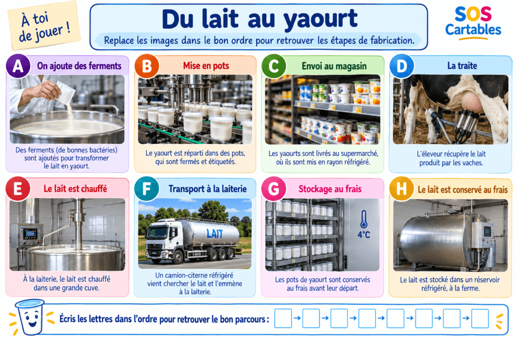 comment fabrique-t-on un yaourt,circuit court,fabrication d'un yaourt,métiers