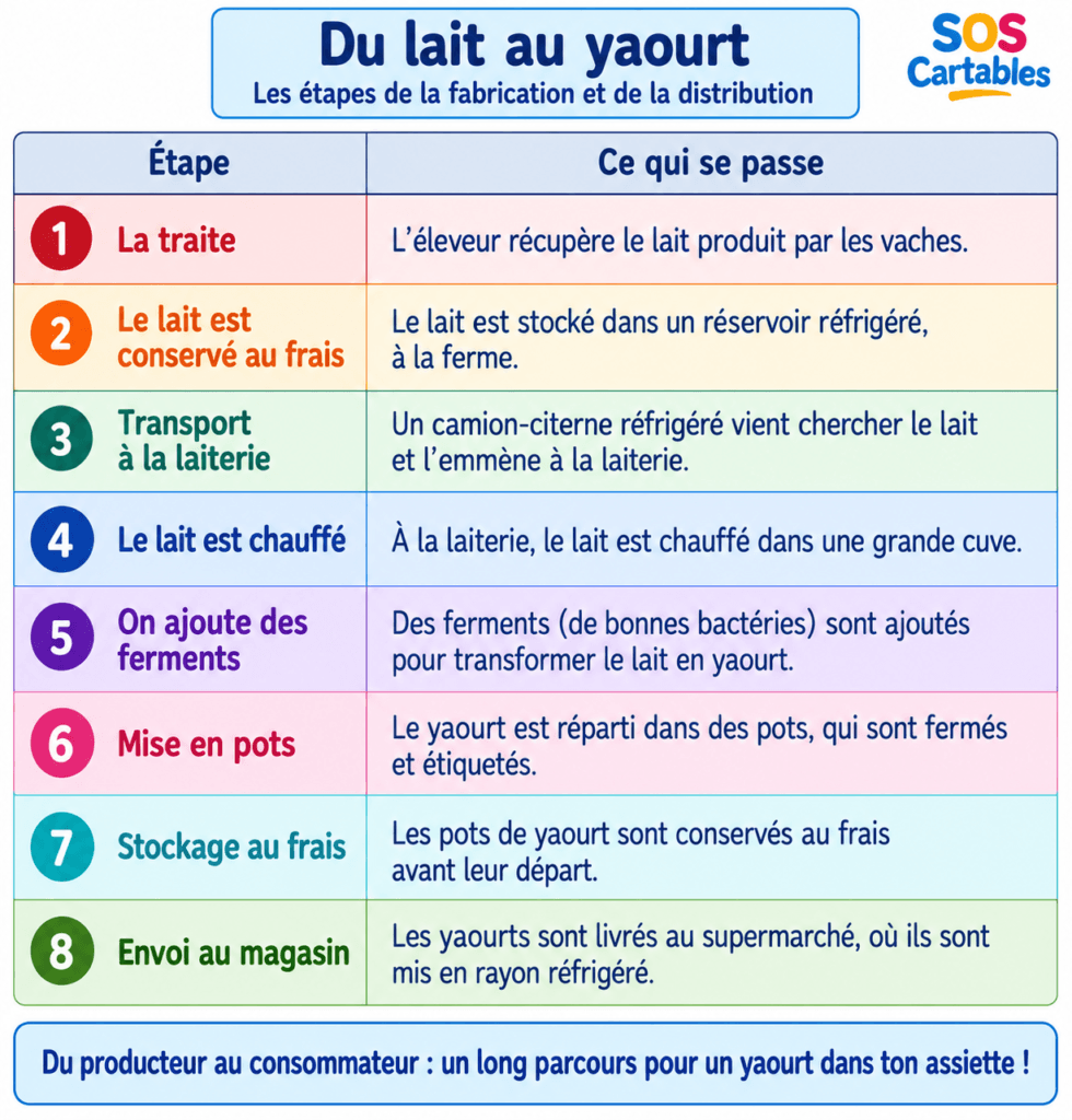 Du lait au yaourt
