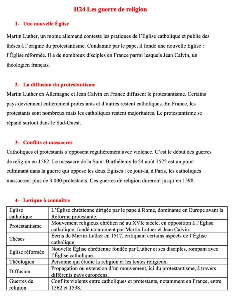 les guerres de religion,édit de Nantes,massacre de la saint barthelemy,protestantisme