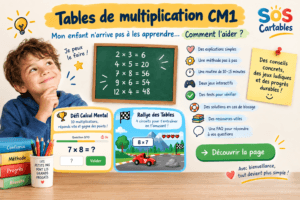 Lire la suite à propos de l’article Tables de multiplication CM1 : comment aider son enfant ?